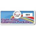 V-T Custom Full Color Parking Permits (2"x4 3/4")